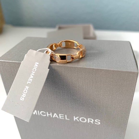 SOLD NWT MK 14k rosegold over sterling silver ring - Picture 4 of 8